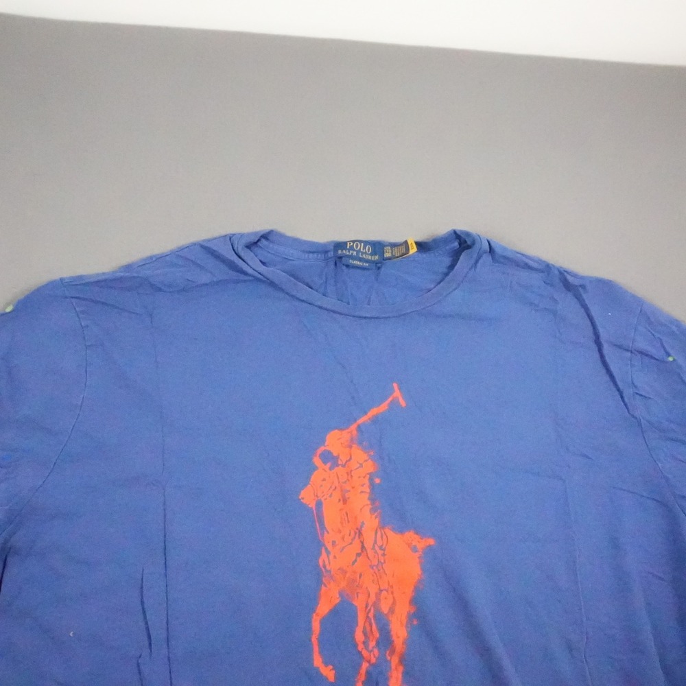 Polo Ralph Lauren Big Pony Paint Splatter Classic Fit Men T-Shirt XXL